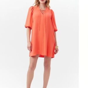 Trina Turk Vibrant Orange Tunic Top